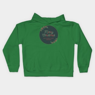 Merry Christmas Night Party Kids Hoodie